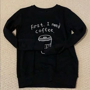 graphic crewneck hoodie